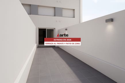 Venta de apartamento de 1 dormitorio con 23m2 de patio n punta carretas!