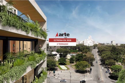 Venta de apartamento de 1 dormitorio con dos terrazas en punta carretas