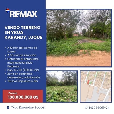 Vendo terreno en luque