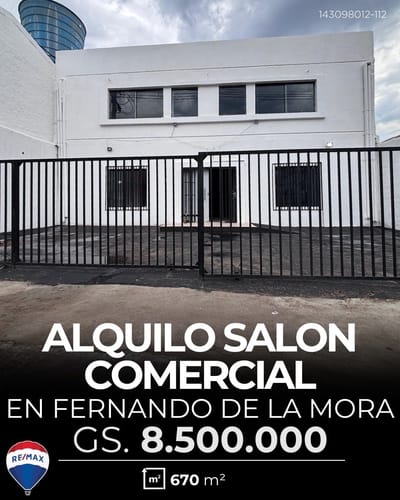 Alquilo lo añ comercial en fernando de la mora