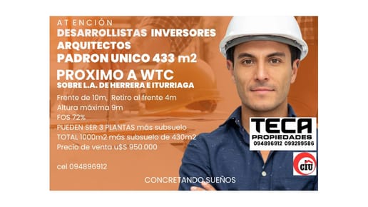 Padrón Unico sobre L A de Herrera próximo WTC