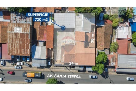 VENDO 720 M2 SOBRE LA AVDA SANTA TERESA ASUNCION