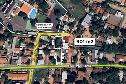 TERRENO SOBRE AVENIDA NANAWA, LAURELTY - LUQUE EN VENTA!!