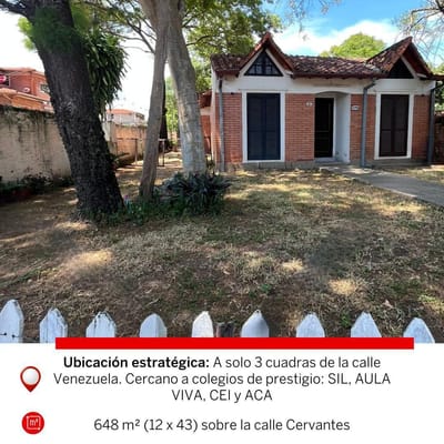 VENDO TERRENO DE 648 M2 EN ESQUINA, CERCA DEL  COLEGIO SIL
