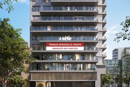 Venta de apartamento de 1 dormitorio con terraza apaisada en Cordón!