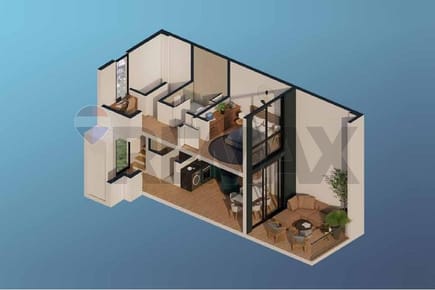 Venta Dpto. tipo duplex de 1 dorm-Ed. Doble Pacheco