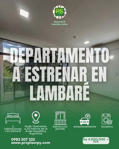 DPTO DE 2 HABITACIONES EN ALQUILER - LAMABARÉ