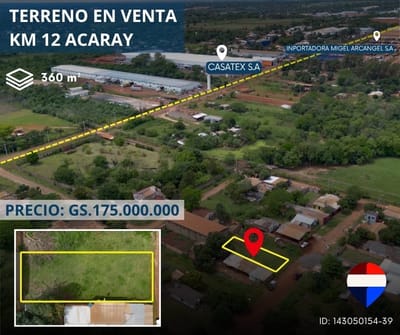 Vendo terreno en ciudad del este