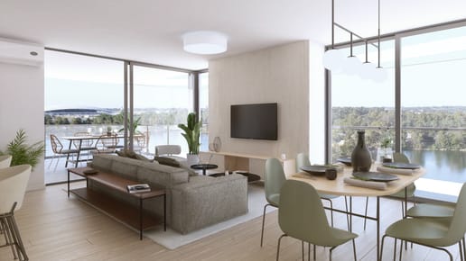 Apartamento 3 Dormitorios Moderno con Vistas al Lago y Terraza con Asador | More Botavara