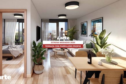 Venta de apartamento de 1 dormitorio con terraza y parrillero en punta carretas!