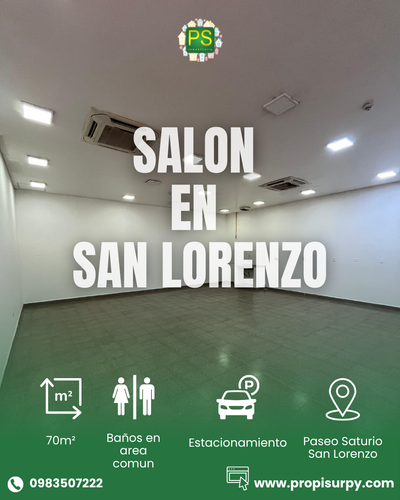 Salón en Alquiler - Paseo Saturio - San Lorenzo