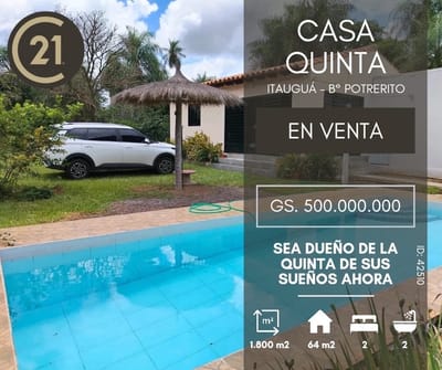 VENDO QUINTA EN ITAUGUA