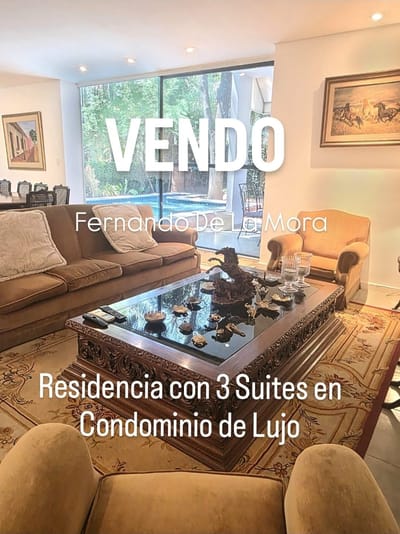 VENDO RESIDENCIA EN CONDOMINIO QUE COMBINA LUJO, CONFORT Y SEGURIDAD