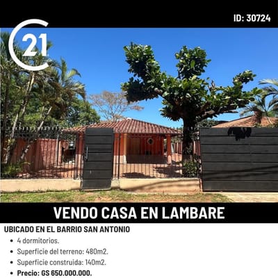 VENDO CASA EN LAMBARE