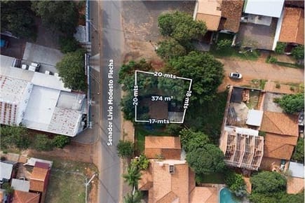 TERRENO EN ESQUINA DE 374 m2 EN ZONA CONMEBOL EN VENTA