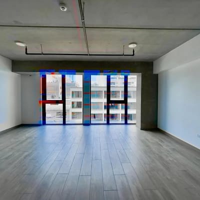 Moderna Oficina de  m y vista exterior en Av La Mar  Miraflores