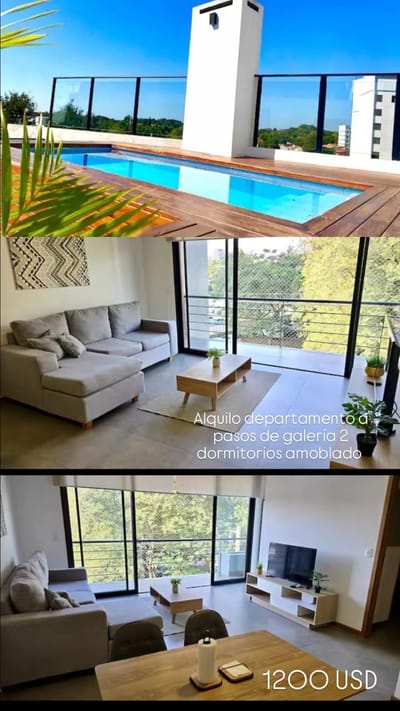 Alquilo departamento amoblado en asuncion