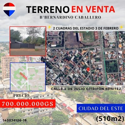 Vendo terreno en ciudad del este