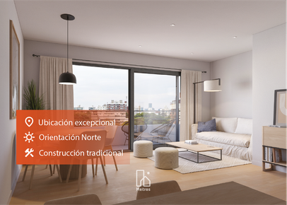 Venta apartamento 1 dormitorio - Terraza - Ubicación excepcional - Constr. tradicional