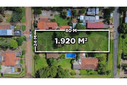 IMPORTANTE TERRENO RESIDENCIAL DE 1.920 M² CON SALIDA DE CALLE A CALLE EN ITÁ ENRAMADA. 297,000 $