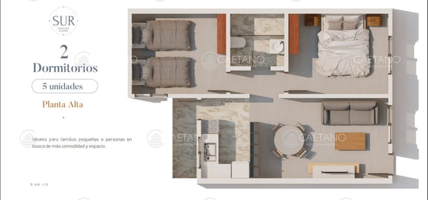 Venta apartamento 2 dormitorios. Maldonado.