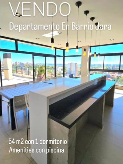 VENDO DEPARTAMENTO DE 52 M2 EN BARRIO JARA, EDIFICIO CON AMENITIES