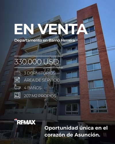 VENDO DEPARTAMENTO EN ASUNCION BARRIO HERRERA