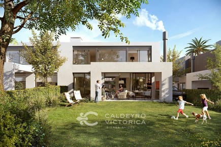 Casa a estrenar en Jardines del Polo 10115, 4 dormitorios, jardín y parrillero