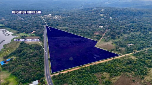 6 Ha sobre Ruta Luque – San Bernardino | 390 m de frente | Frente al Lago
