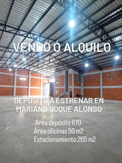 ALQUILO DEPÓSITO A ESTRENAR EN MARIANO ROQUE ALONSO