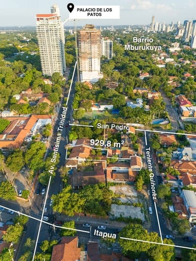 EN VENTA – Terreno De 929 m² Con Doble Acceso Sobre Avda. Santísima Trinidad (Barrio Mburucuyá)
