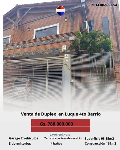 venta-duplex-luque-cuarto barrio