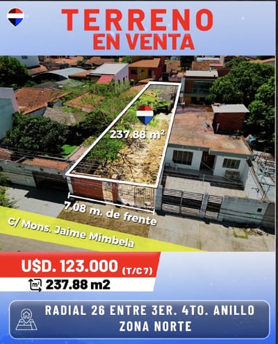Terreno Venta Zona Norte