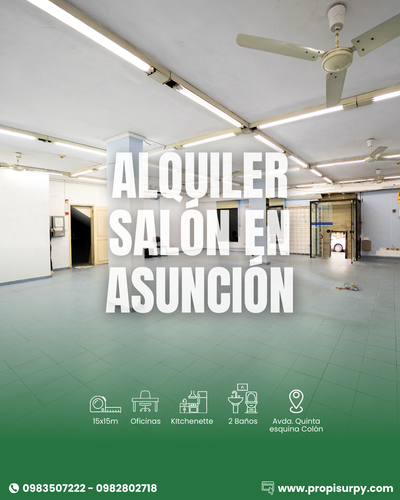 Amplio Salón en Alquiler en Asunción