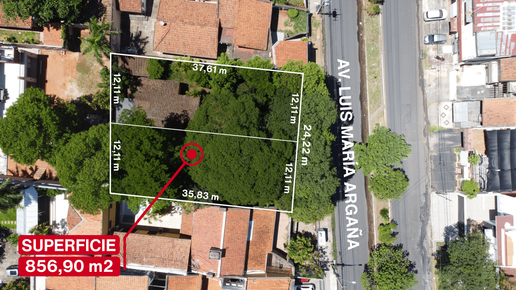 En Venta Terreno sobre Avda. Luis Maria Argaña - Lambare