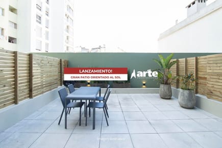Venta de apartamento monoambiente con gran patio en La Blanqueada!