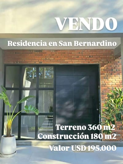 VENDO RESIDENCIA EN SAN BERNADINO