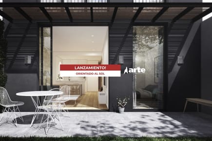 Venta de apartamento de 1 dormitorio con 34m2 de patio al sol en la blanqueada
