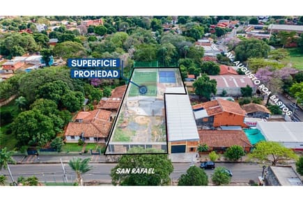 Terreno de 2.050m2 amurallado en Lambaré.