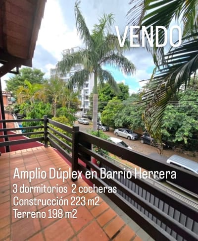 VENDO AMPLIO DUPLEX DE 3 DORMITORIOS EN EL BARRIO HERRERA