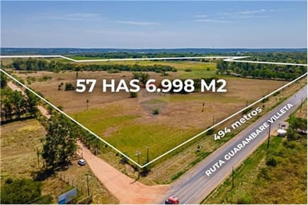 TERRENO DE 576.998 M2 EN VILLETA EN VENTA