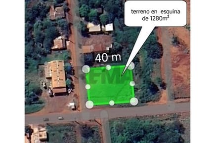 VENDO TERRENO EN ESQUINA A 10 KM DE CIUDAD DEL ESTE