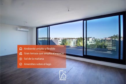 Venta Apartamento Loft Parque Miramar - Gran Terraza + Amenities al lago - Amplio + flexible - Garaje