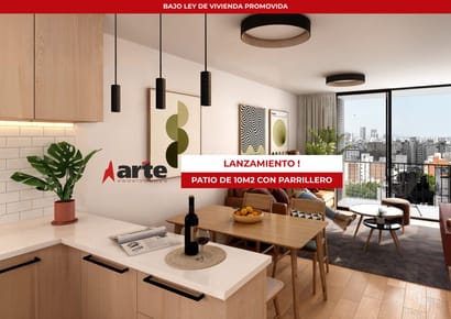 Venta de apartamento monoambiente con patio en Cordón!