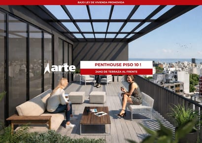 Vnta de apartamento penthouse de 1 dormitorio al frente en Cordón