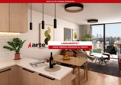 Venta de apartamento de 2 dormitorios con terraza al frente en Cordón!