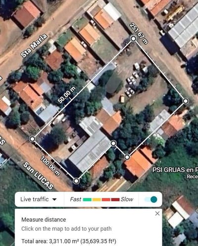Vendo terreno de 3313 m2 en Mariano Roque Alonso