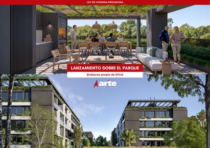 Venta de apartamento de 2 dormitorios con 67m2 de barbacoa propia en Punta gorda
