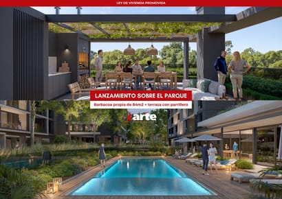 Venta de apartamento de 3 dormitorios con 84m2 de barbacoa propia en punta gorda