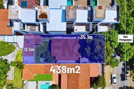 TERRENO EN  VENTA BARRIO BO. LOS LAURELES. ASUNCION. 1,500,000,000 ₲